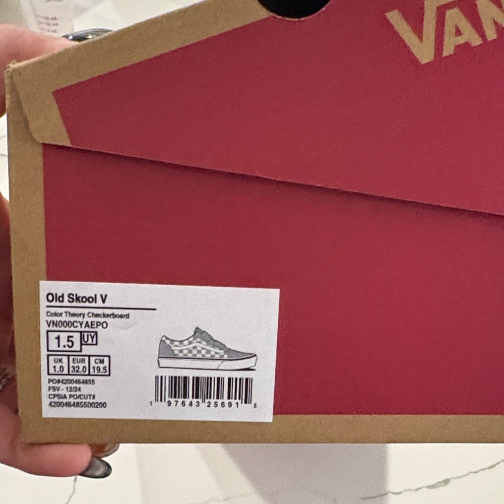 Vans Old Skool V pure grey color theory checkerboard - Picture 8 of 8